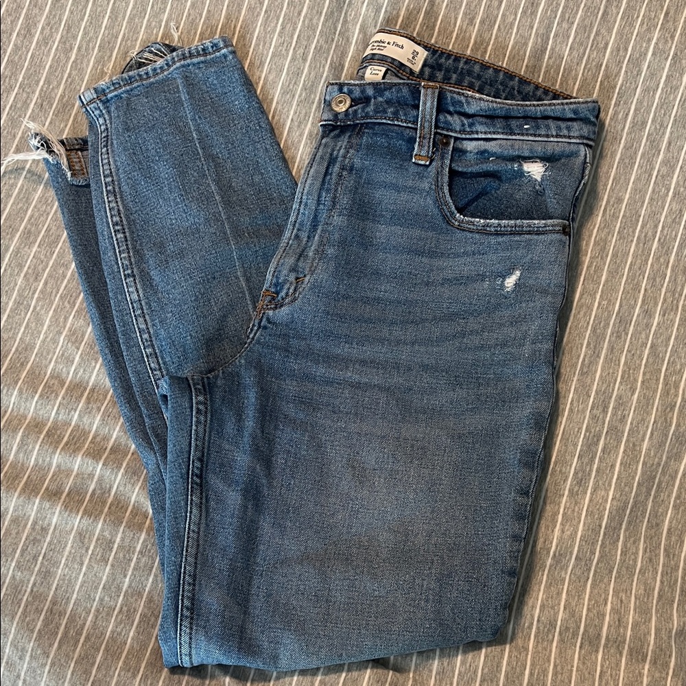 Abercrombie & Fitch High Rise Blue Jeans